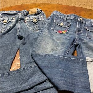 Girls Jeans Capris Levi’s sz 14 Old Navy 16 Capris